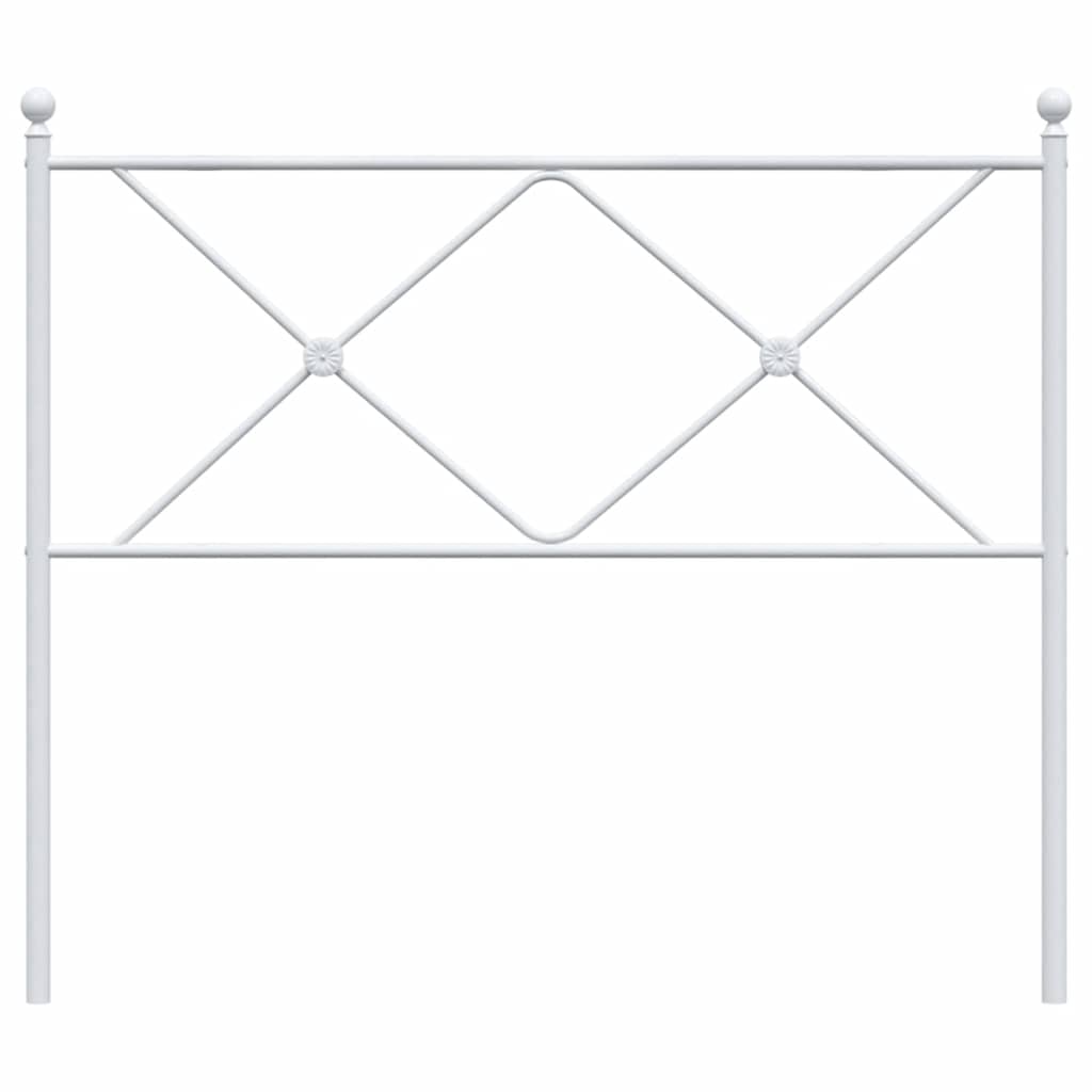 Metalno zamjensko uzglavlje bijelo 100 cm