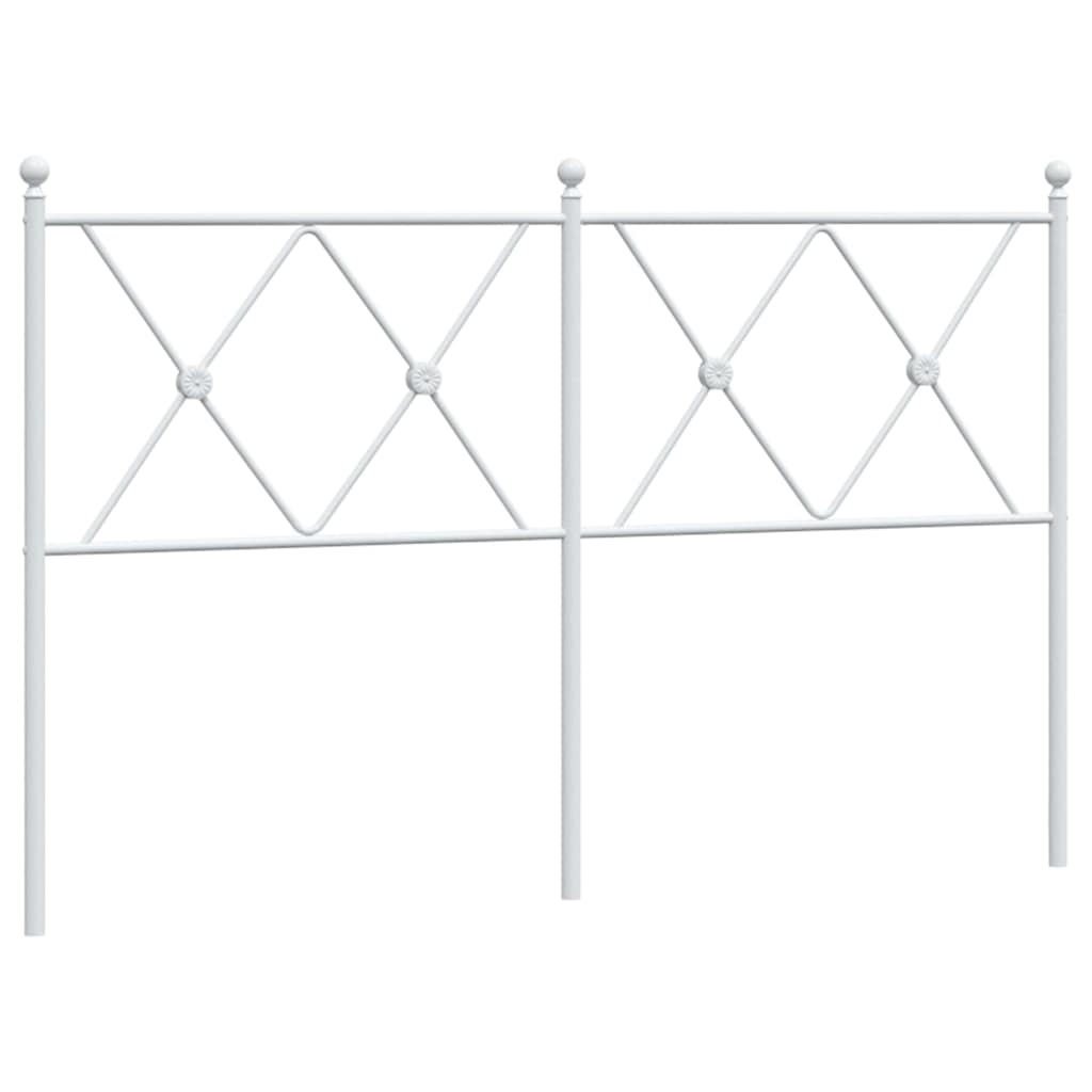 Metalno zamjensko uzglavlje bijelo 137 cm