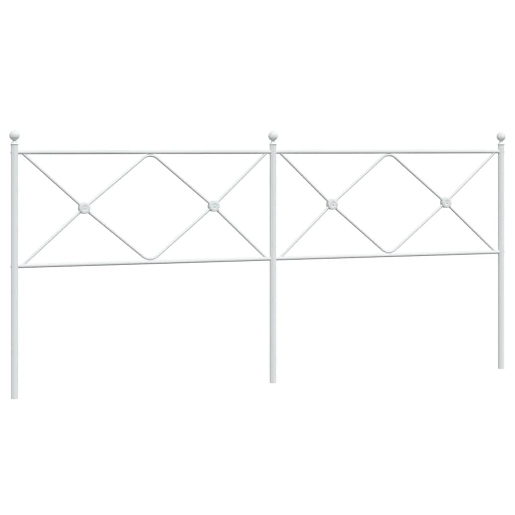Metalno zamjensko uzglavlje bijelo 200 cm