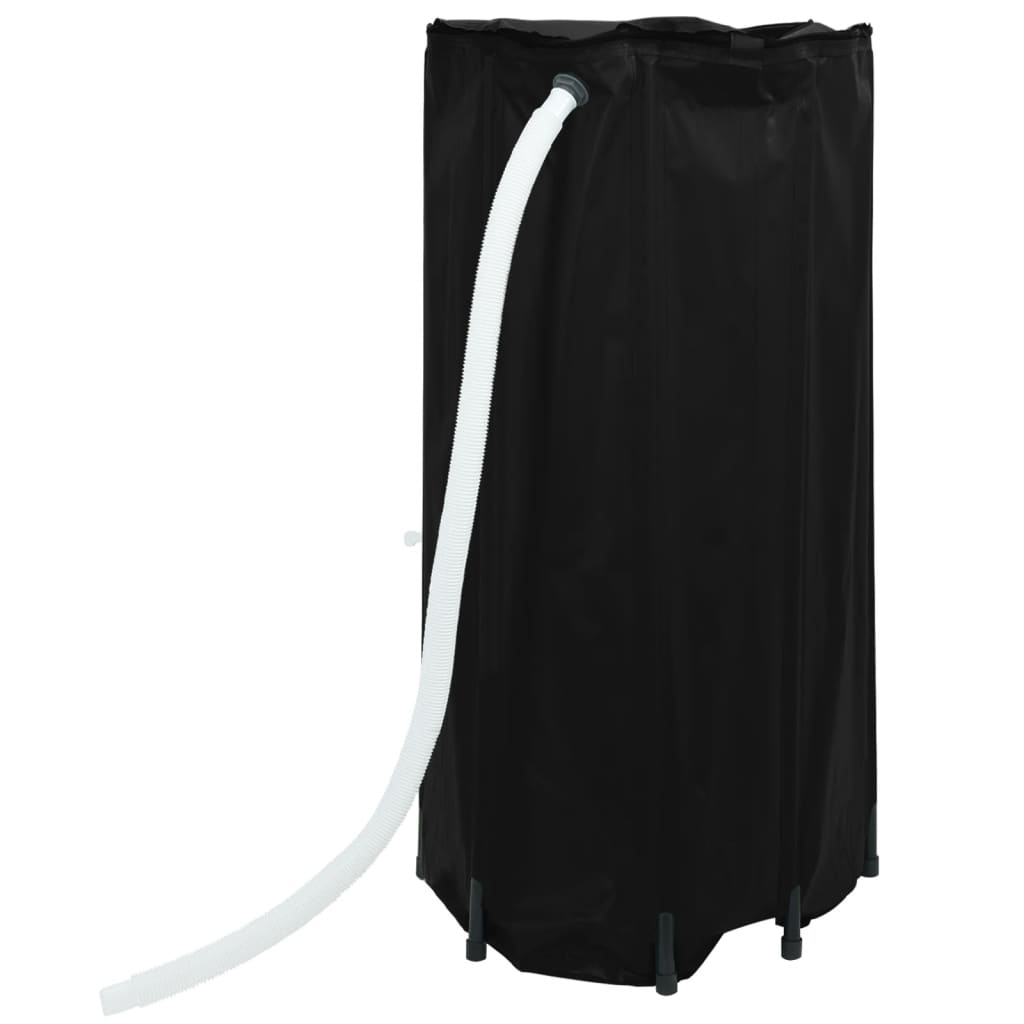 Spremnik za vodu sa slavinom sklopivi 100 L PVC Crna