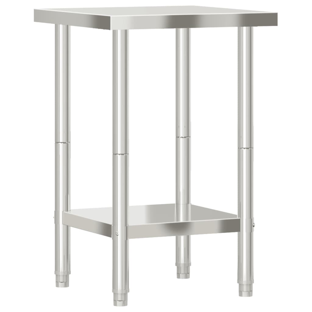 Kuhinjski radni stol 55x55x85 cm od nehrđajućeg čelika