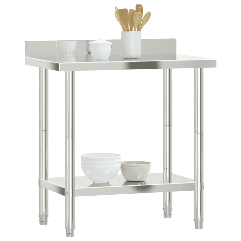 Kuhinjski radni stol 82,5 x 55 x 93 cm od nehrđajućeg čelika