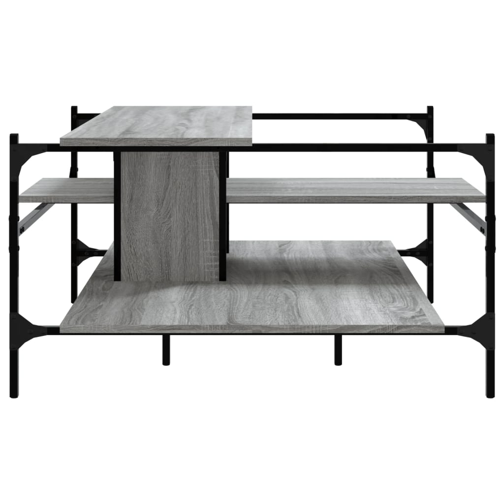 Stolić za kavu siva boja hrasta 100x100x48,5 cm