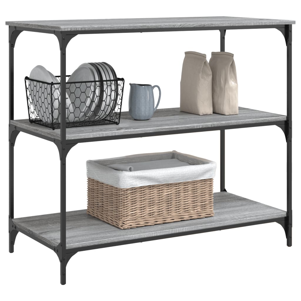 Kuhinjska kolica boja hrasta 102 x 50 x 95 cm konstruirano drvo