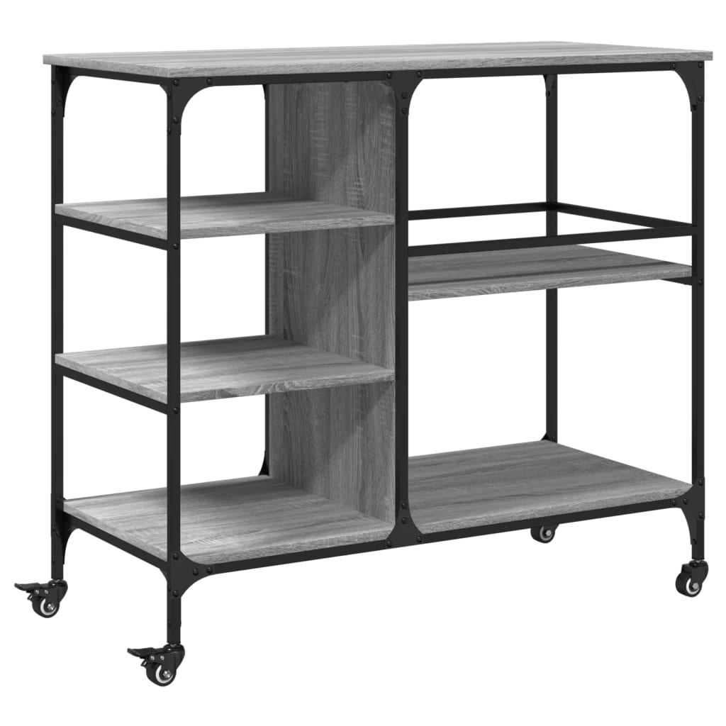 Kuhinjska kolica boja hrasta 100x45x89,5 cm konstruirano drvo