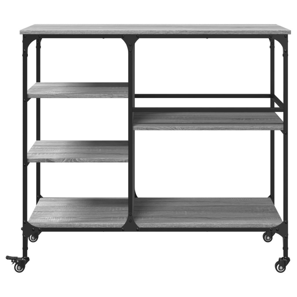 Kuhinjska kolica boja hrasta 100x45x89,5 cm konstruirano drvo