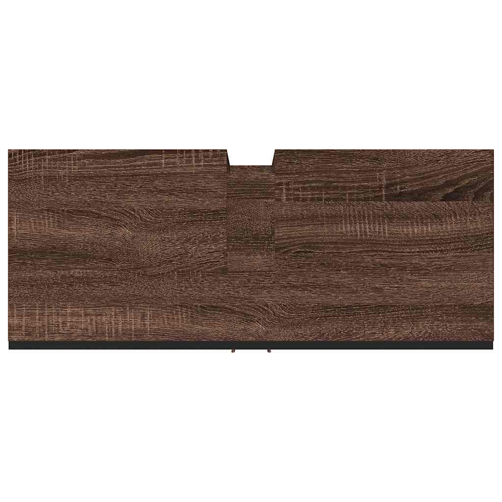 Kupaonski ormarić za umivaonik boja hrasta 80x33x60 cm drveni