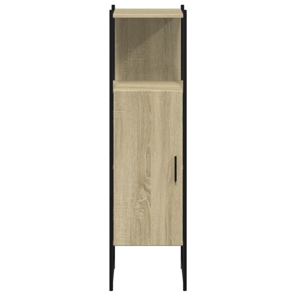 Kupaonski ormarić boja hrasta 33x33x120,5 cm konstruirano drvo