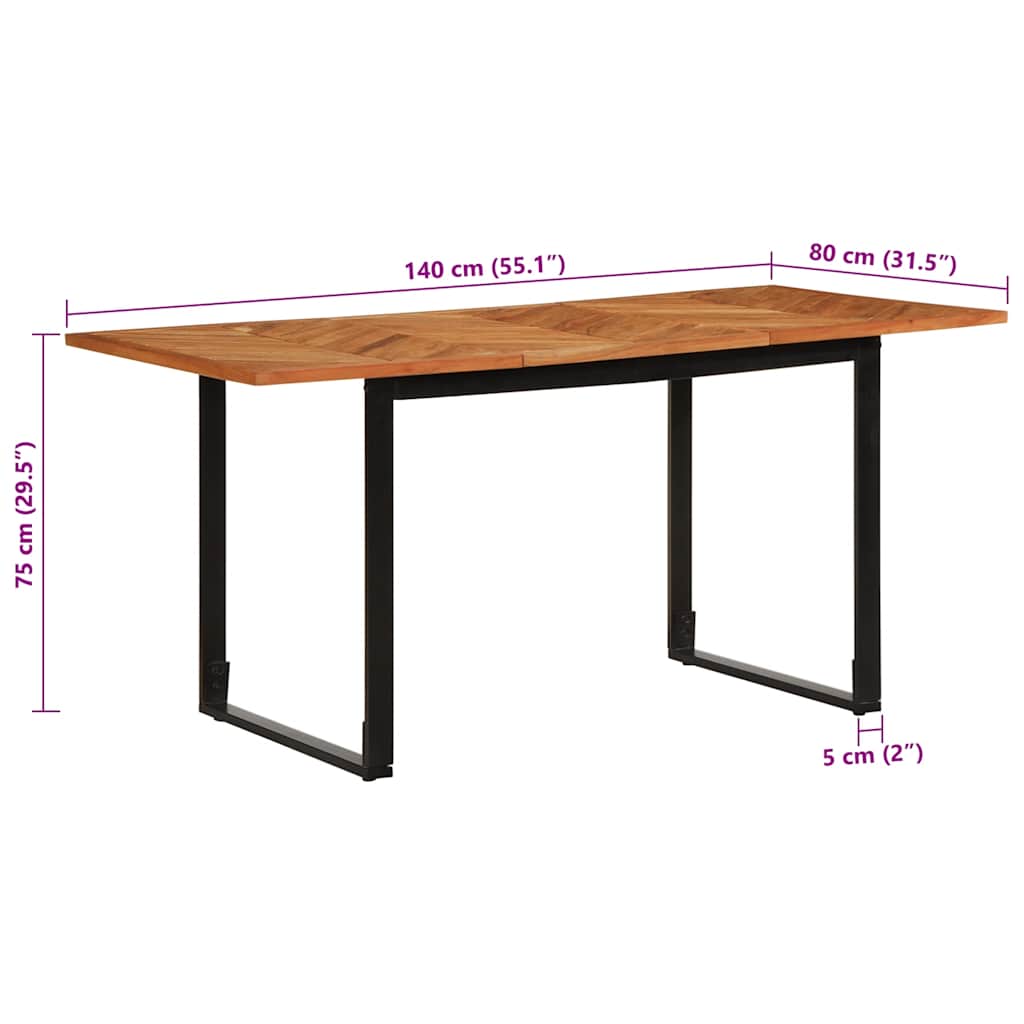 Blagovaonski stol 160 x 80 x 75 cm od masivno drvo bagrema
