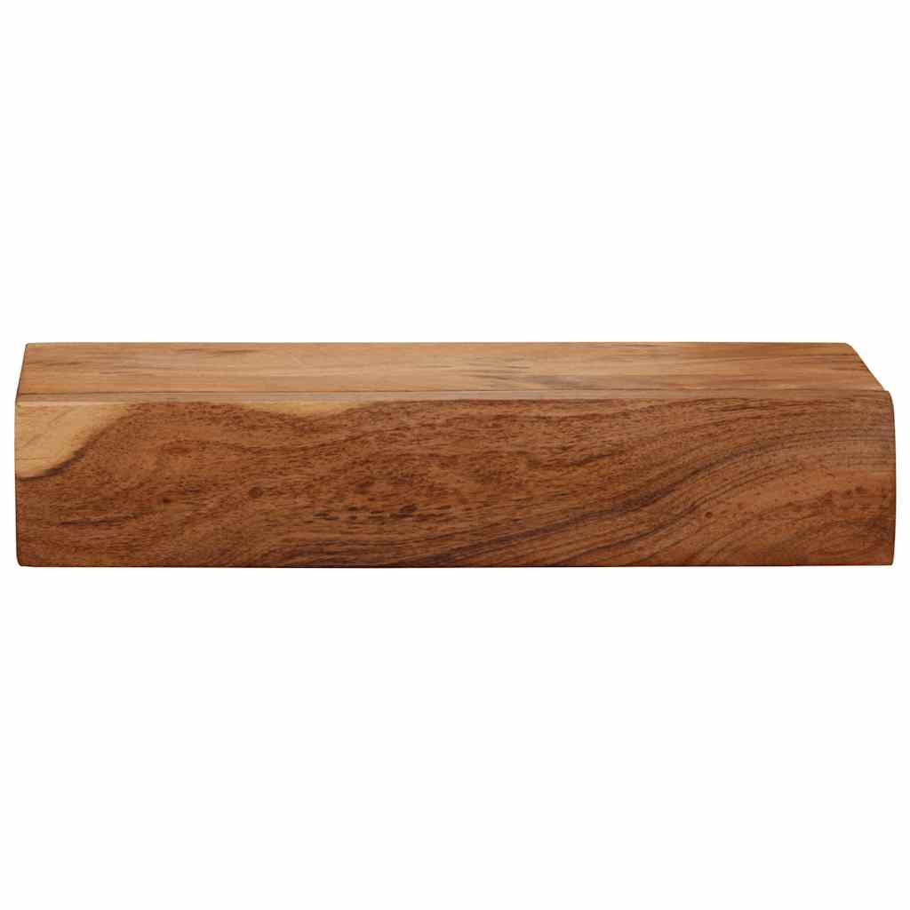 Zidne police 2 kom 40x17x8 cm od masivnog bagremovog drva