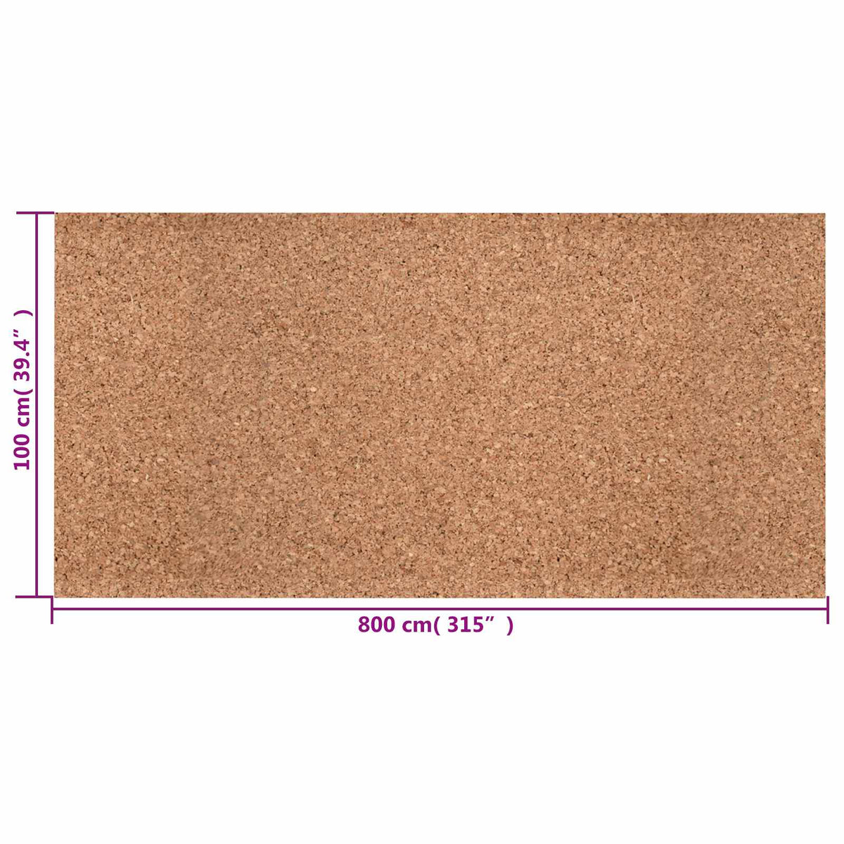 Role pluta Smeđa 100 x 800 x 0,8 cm Pluta