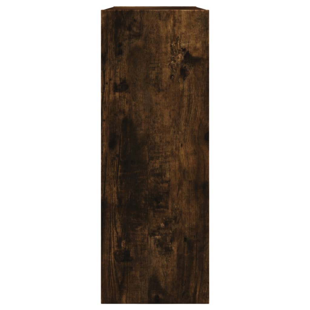 Ormarić za cipele dimljeni hrast 80x21x57 cm konstruirano drvo