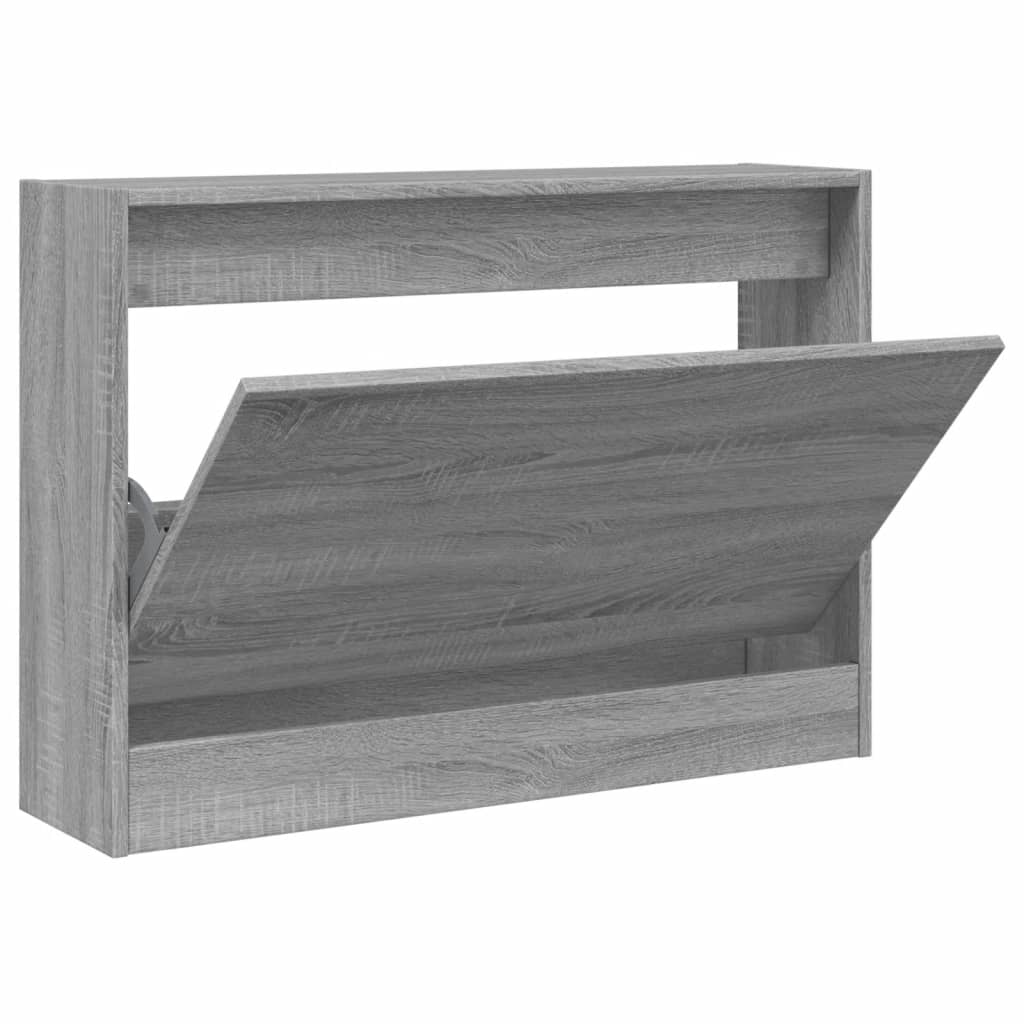 Ormarić za cipele sivi hrast 80x21x57 cm konstruirano drvo