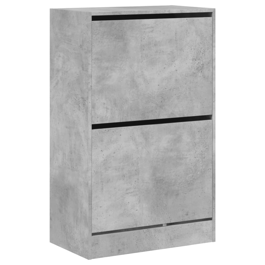 Ormarić za cipele boja betona 60x34x96,5 cm konstruirano drvo