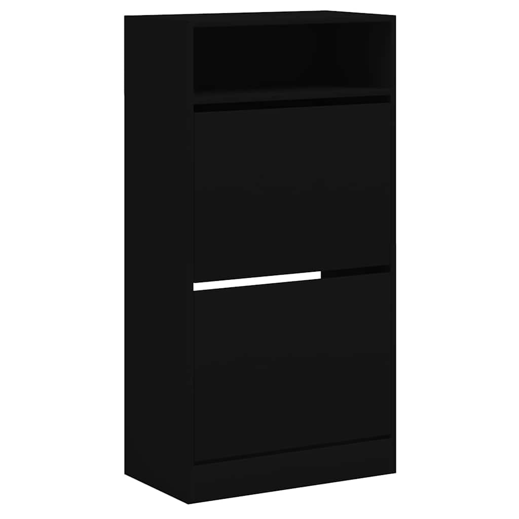 Ormarić za cipele crni 60 x 34 x 116 cm od konstruiranog drva