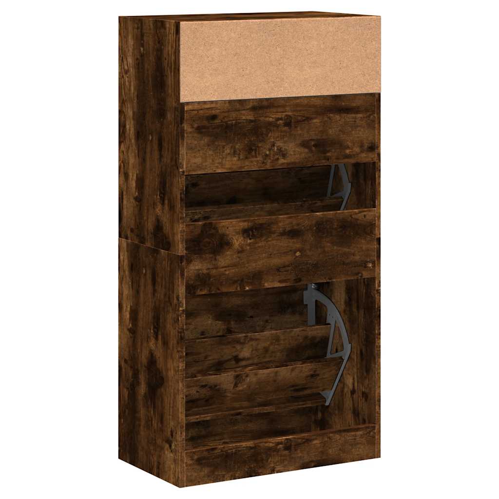 Ormarić za cipele boja hrasta 60x34x116 cm konstruirano drvo