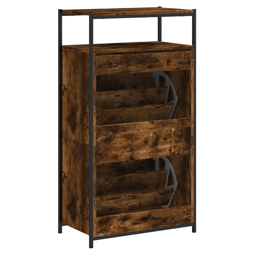 Ormarić za cipele boja hrasta 60x34x112 cm konstruirano drvo