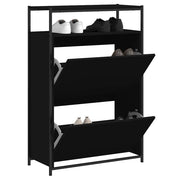 Ormarić za cipele crni 75x34x112 cm od konstruiranog drva