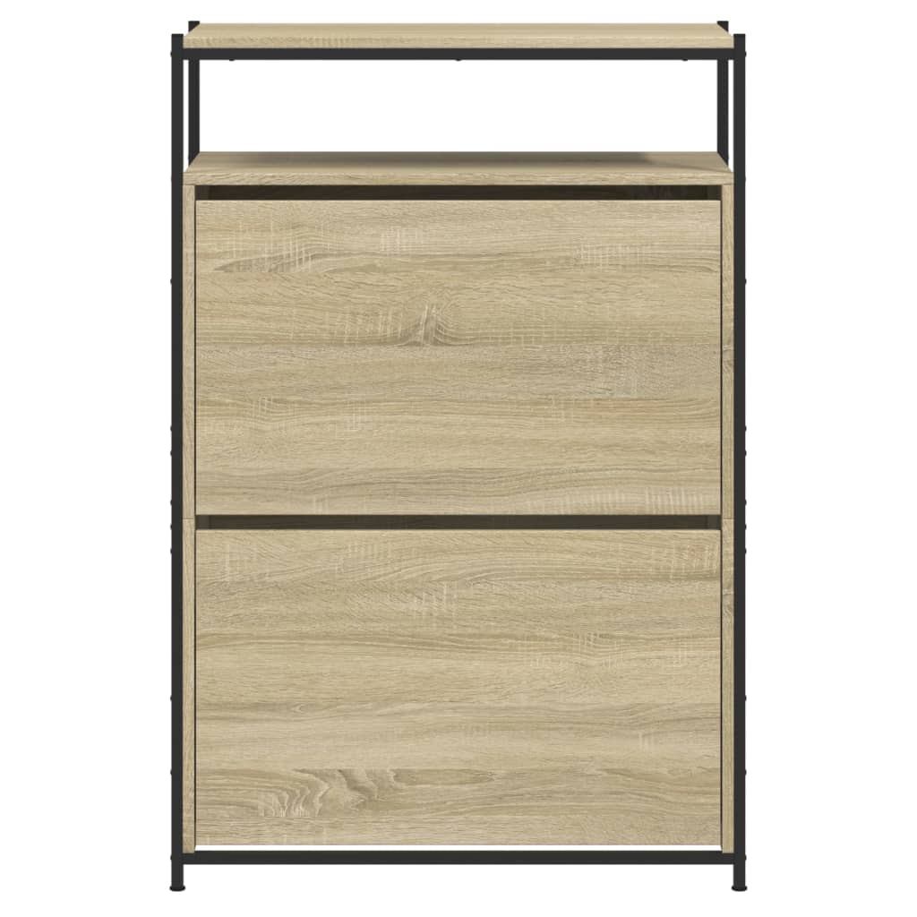 Ormarić za cipele boja hrasta 75x34x112 cm konstruirano drvo