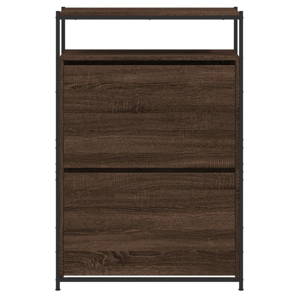 Ormarić za cipele boja hrasta 75x34x112 cm konstruirano drvo