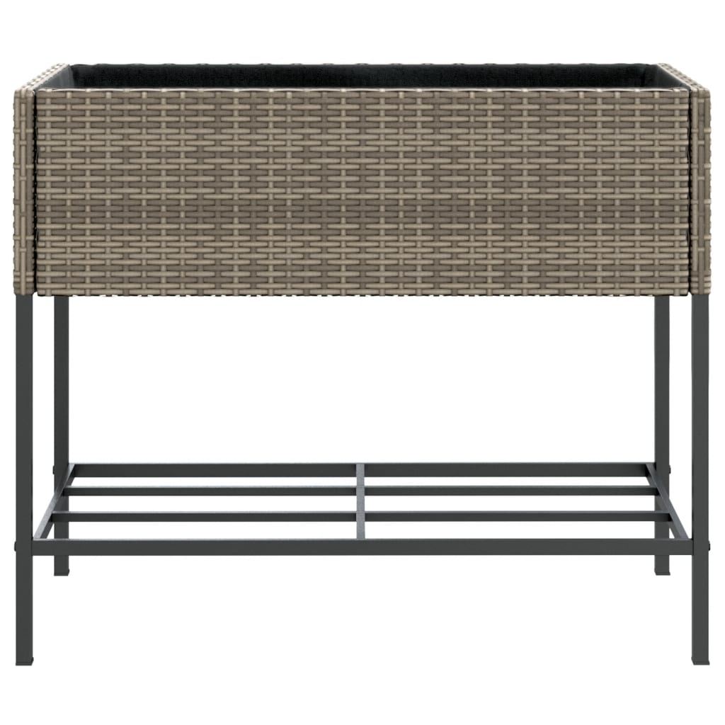 Vrtna sadilica s policom siva od poliratana