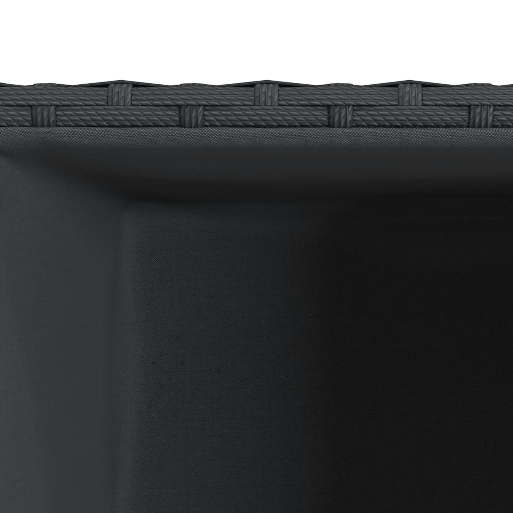 Vrtna sadilica crna 30 x 30 x 60 cm od poliratana