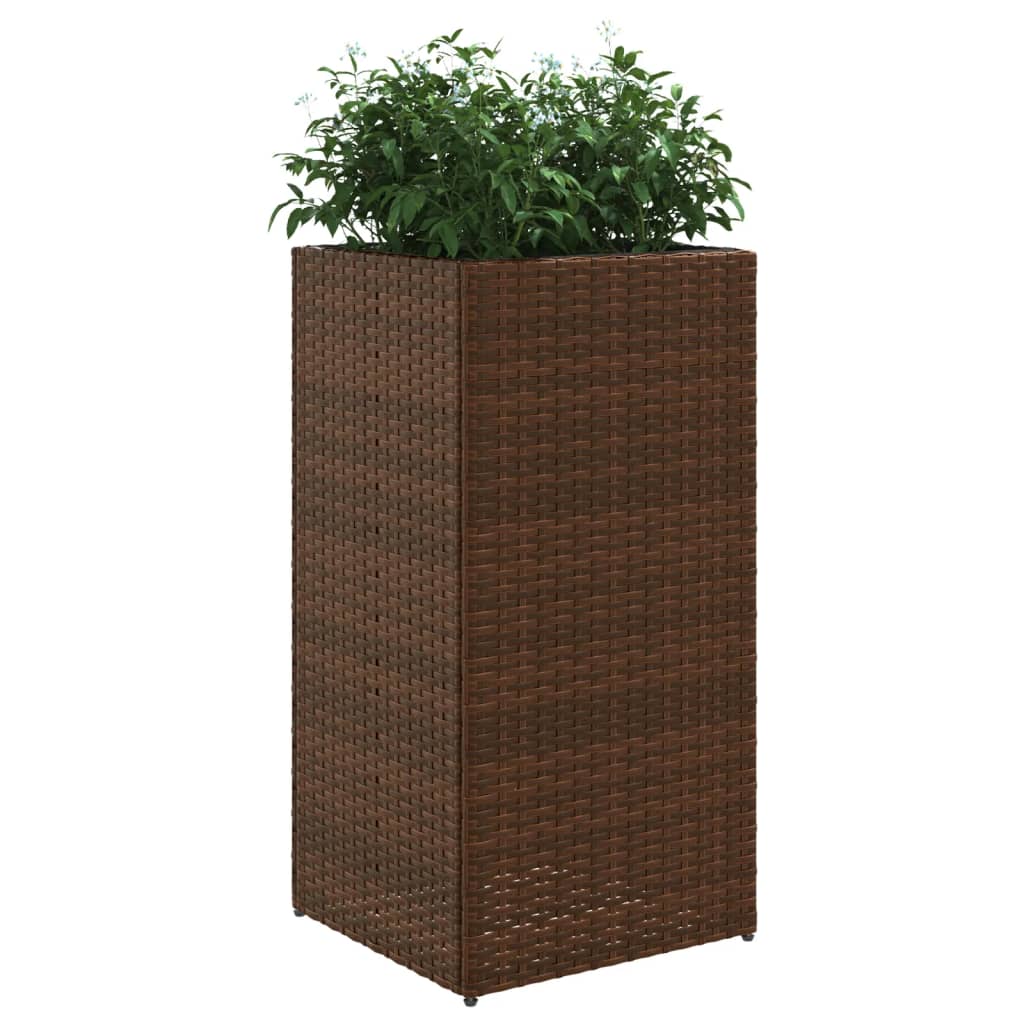 Vrtna sadilica smeđa 40 x 40 x 80 cm od poliratana