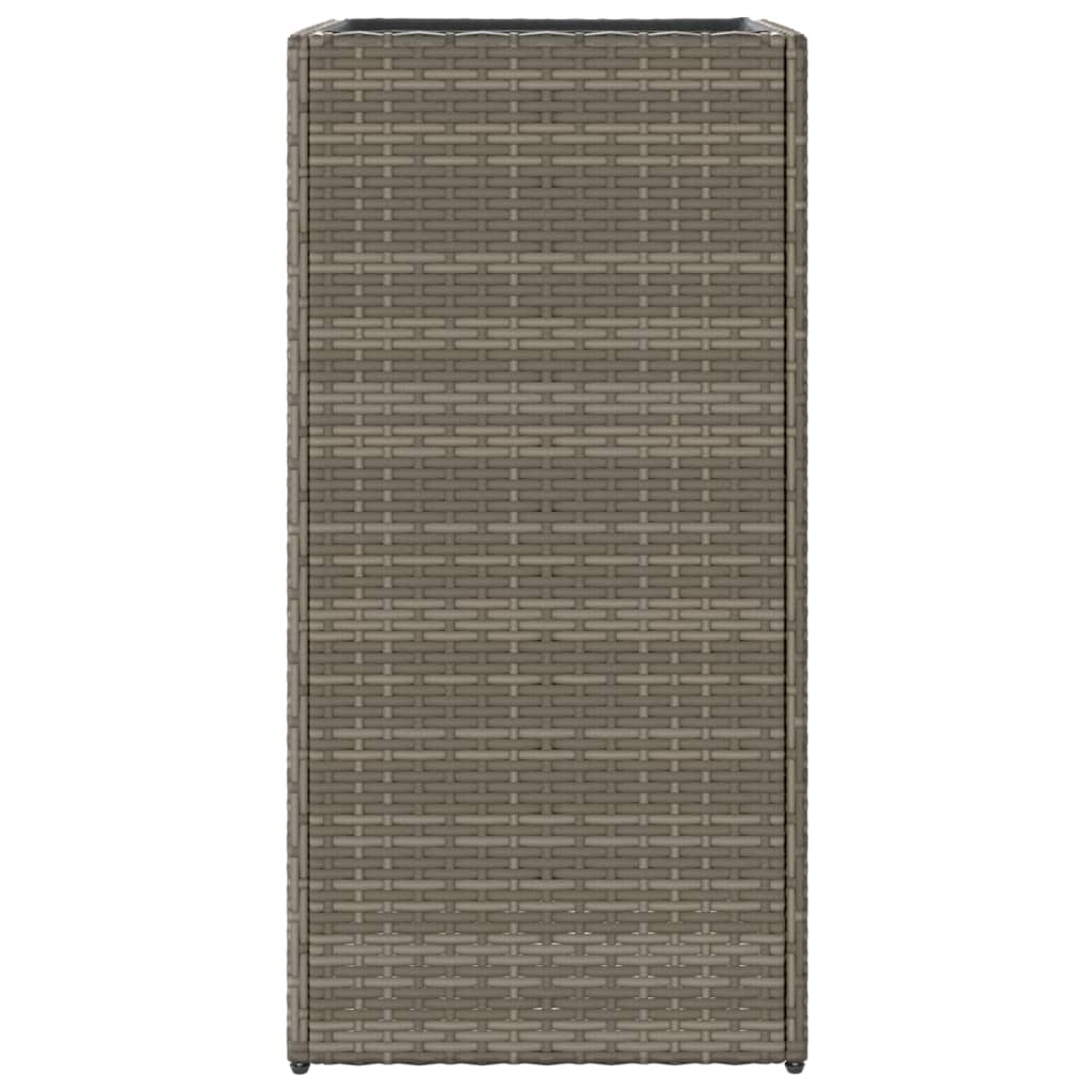 Vrtna sadilica siva 40 x 40 x 80 cm od poliratana