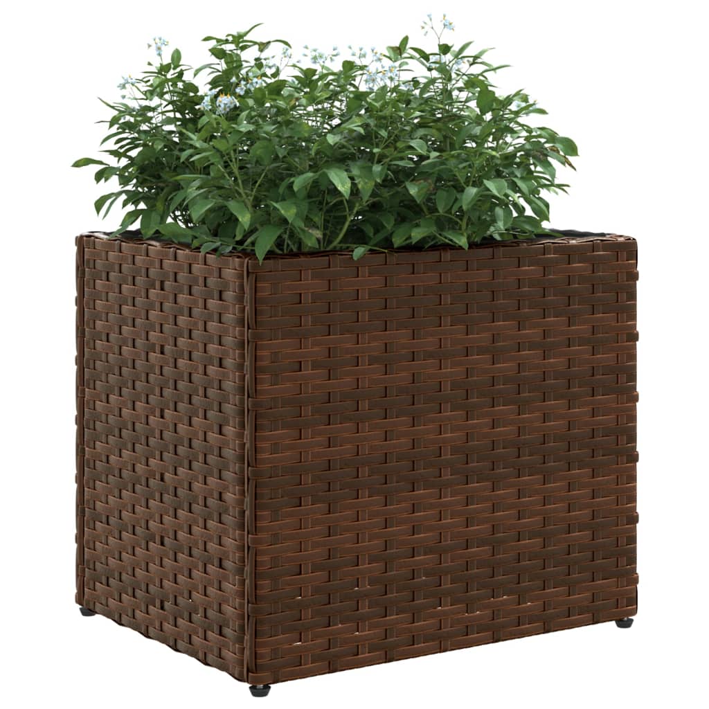 Vrtna sadilica smeđa 36 x 30 x 32 cm od poliratana