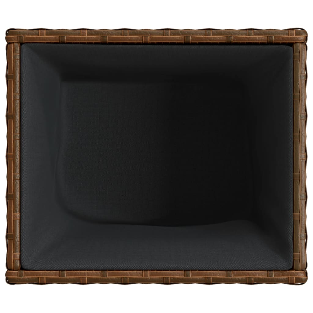 Vrtna sadilica smeđa 36 x 30 x 32 cm od poliratana