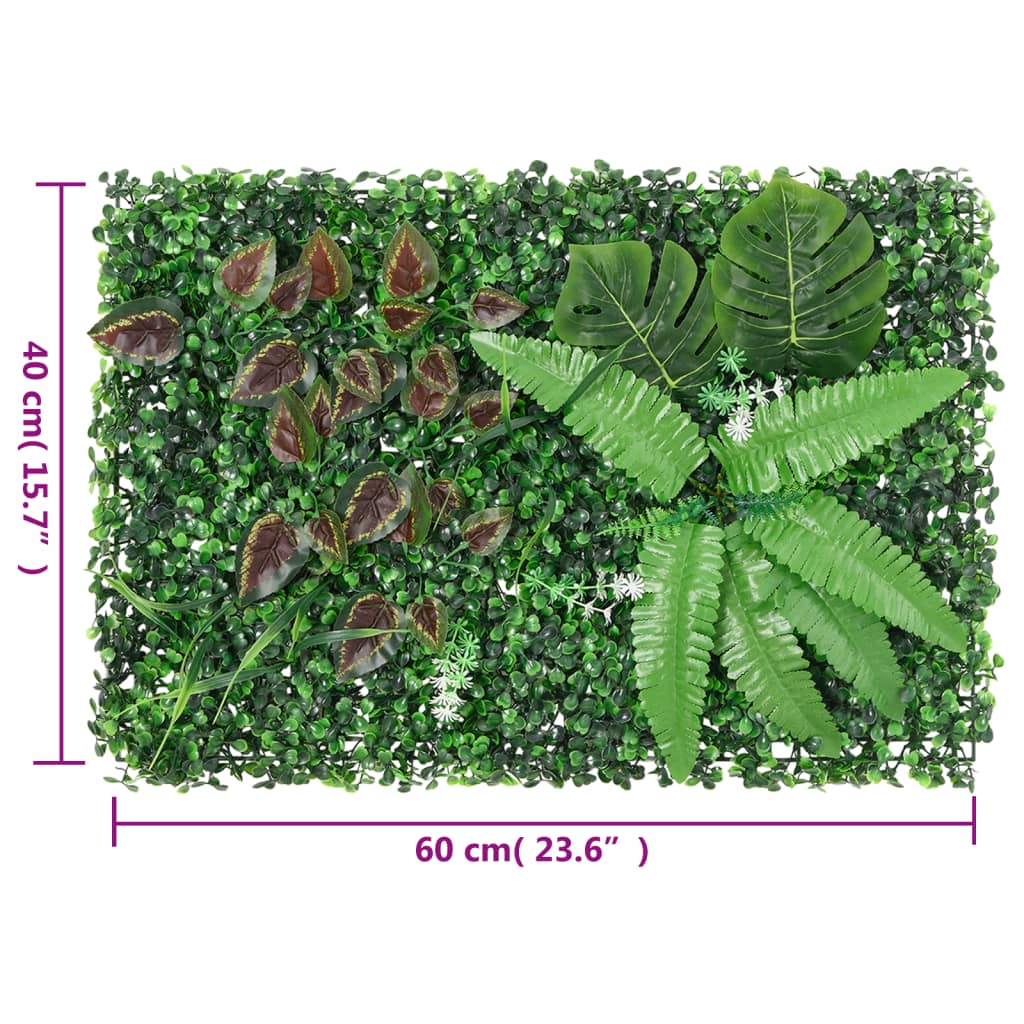 Ograda od umjetnih biljaka 6 kom zelena 40 x 60 cm