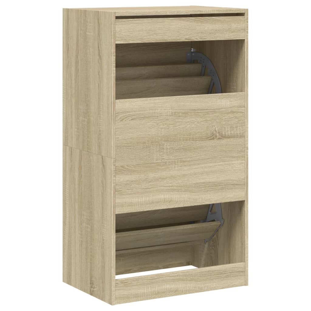 Ormarić za cipele s 2 ladice boja hrasta 60 x 42 x 108 cm