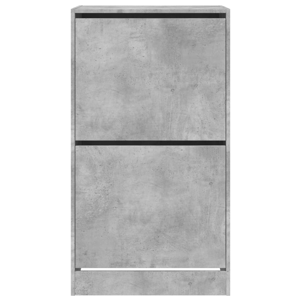Ormarić za cipele s 2 ladice siva boja betona 60 x 42 x 108 cm