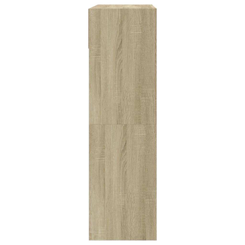 Ormarić za cipele s 2 ladice boja hrasta 80 x 34 x 116 cm