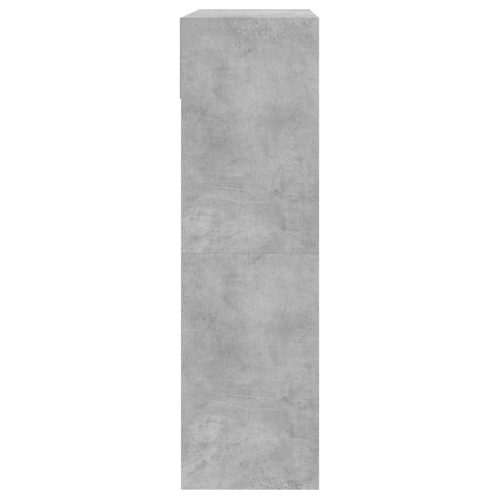 Ormarić za cipele s 2 ladice siva boja betona 80 x 34 x 116 cm