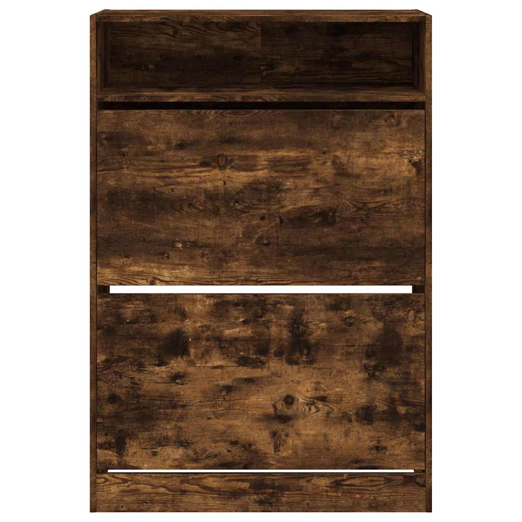 Ormarić za cipele s 2 ladice boja hrasta 80 x 34 x 116 cm