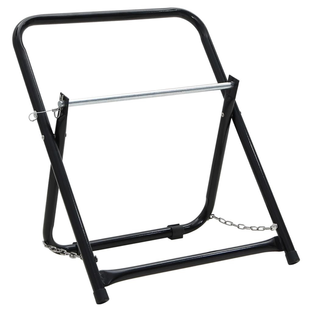 Stalak za kolut za crijevo 48 cm 45 kg crni čelični