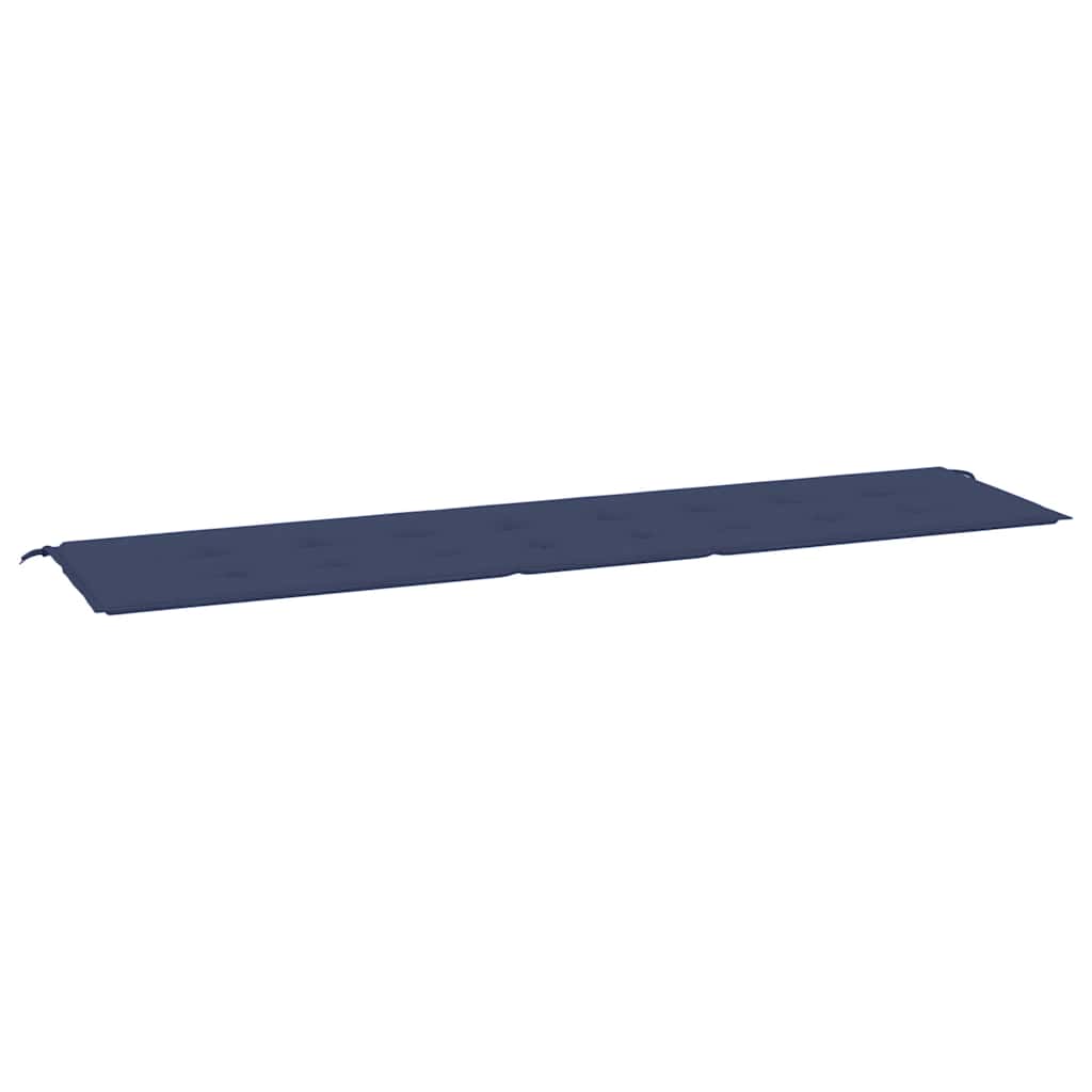 Jastuk za vrtnu klupu modri 200x50x4 cm od tkanine Oxford