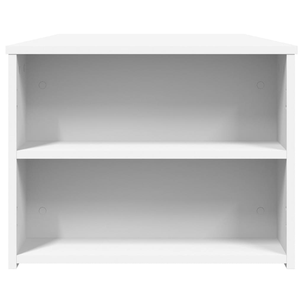Stolić za kavu bijeli 102 x 55 x 42 cm od konstruiranog drva
