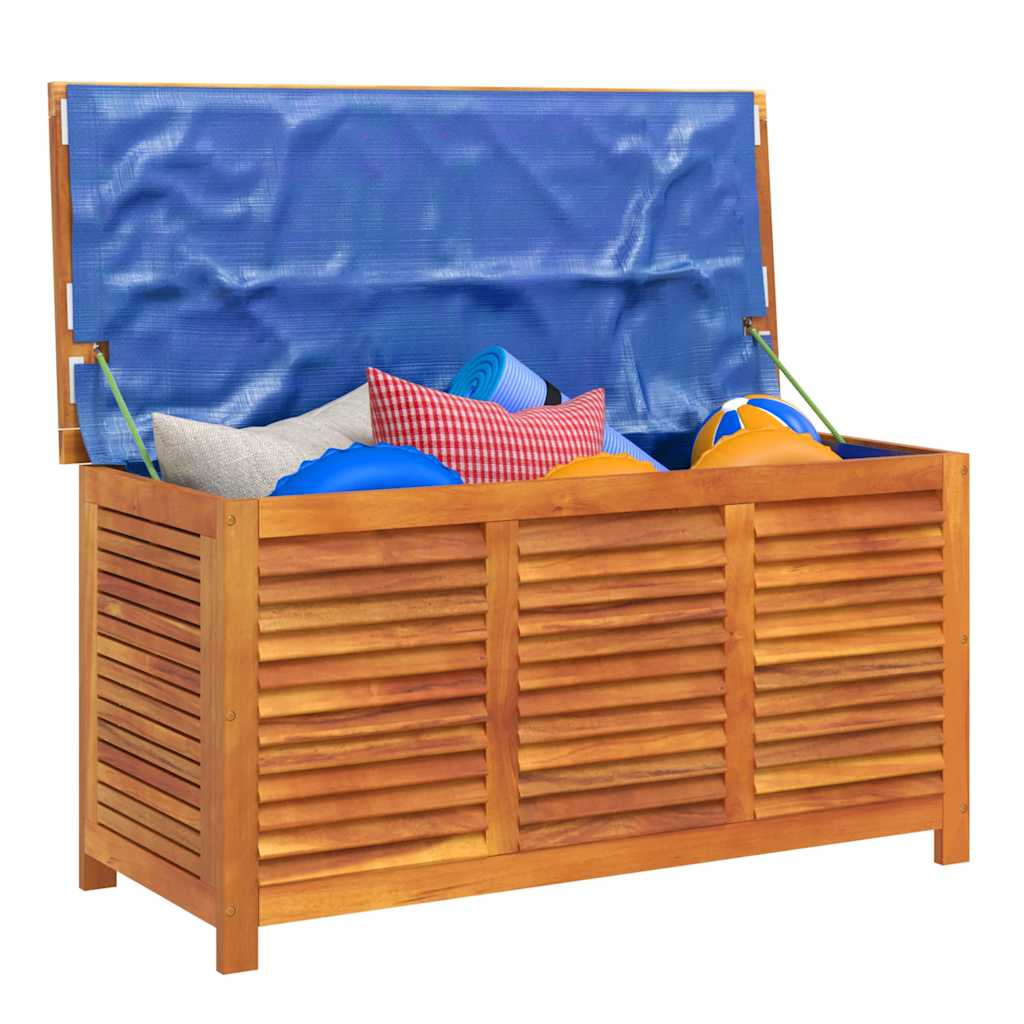 Vrtna kutija za pohranu s rešetkama 113x50x56 cm drvo bagrema