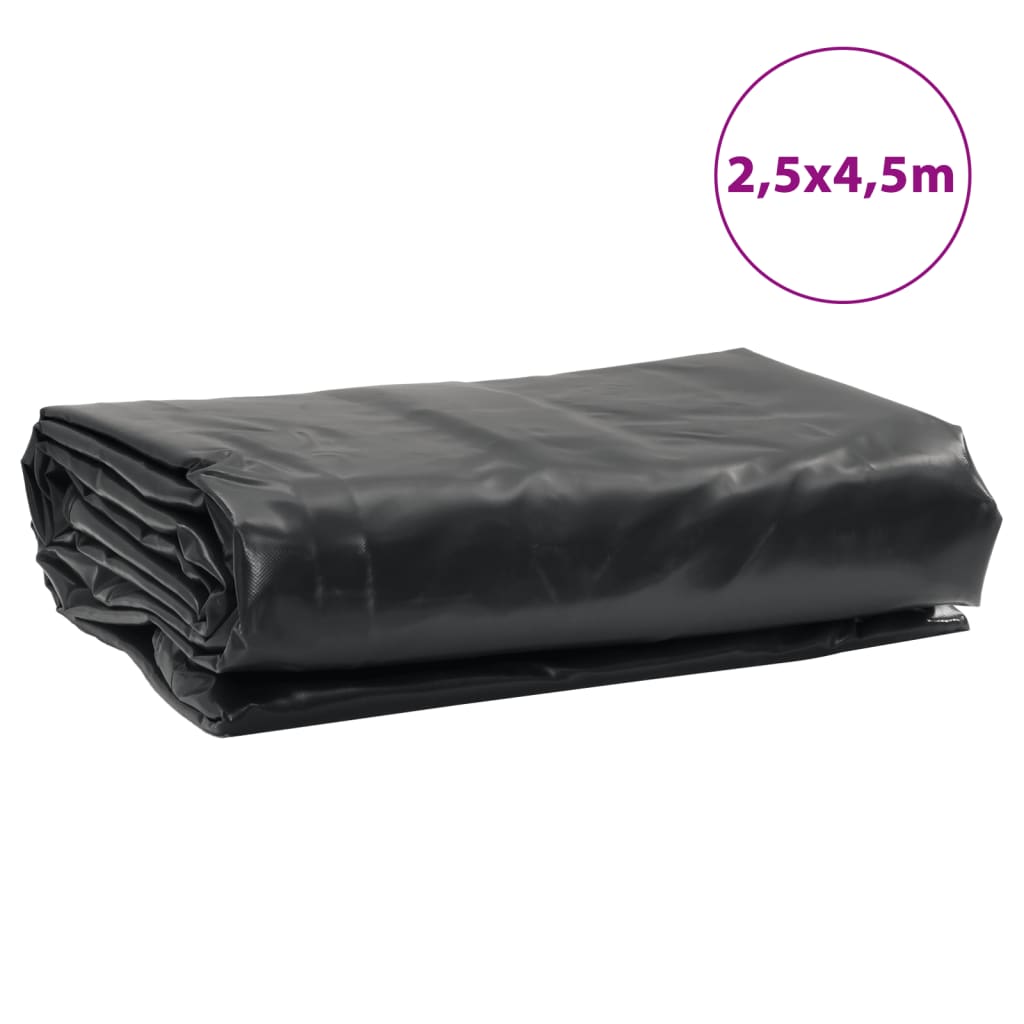 Cerada crna 2,5 x 4,5 m 650 g/m²