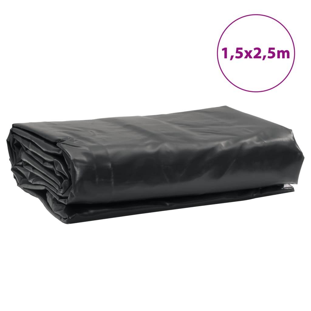 Cerada antracit 1,5x2,5 m 650 g/m²