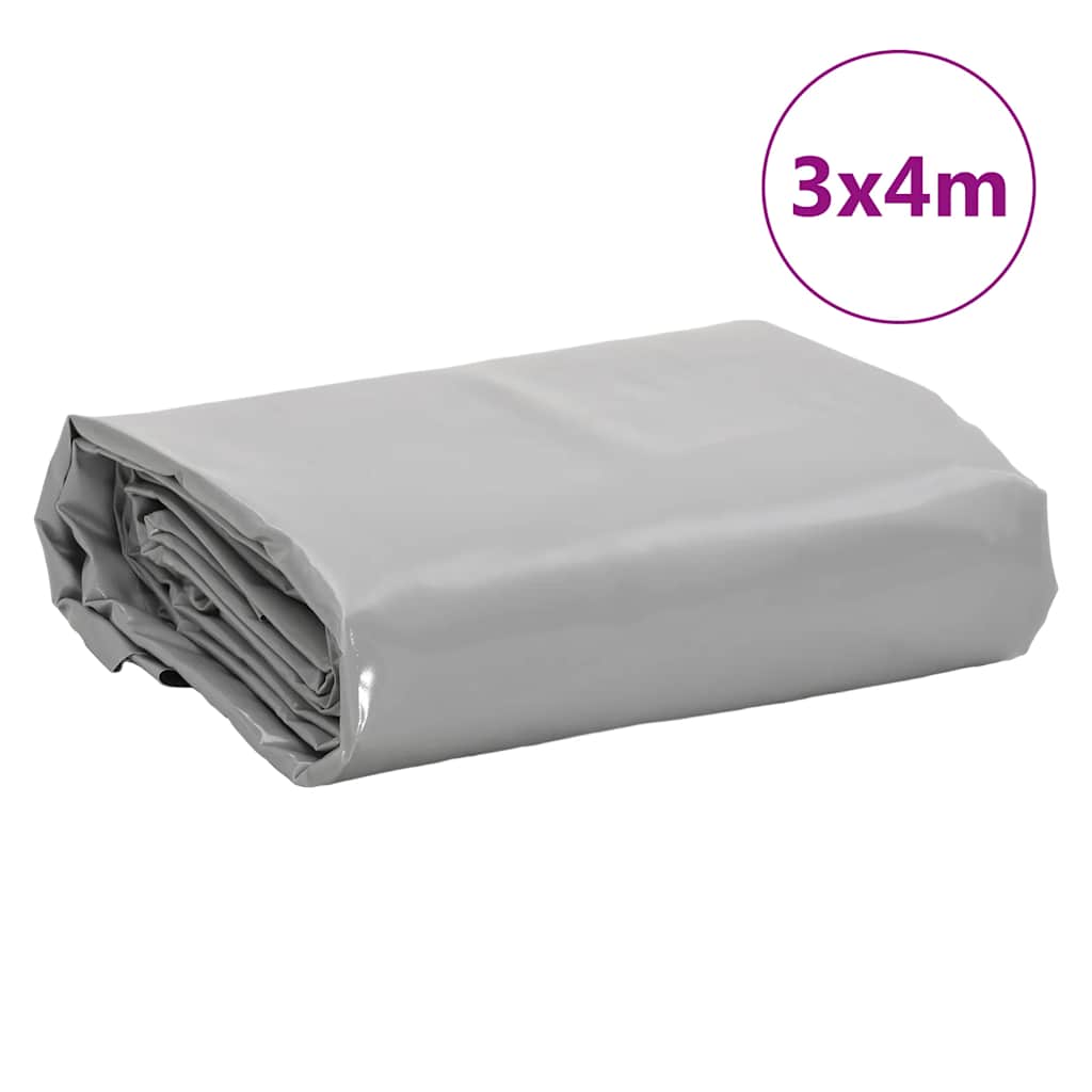 Cerada siva 3 x 4 m 650 g/m²