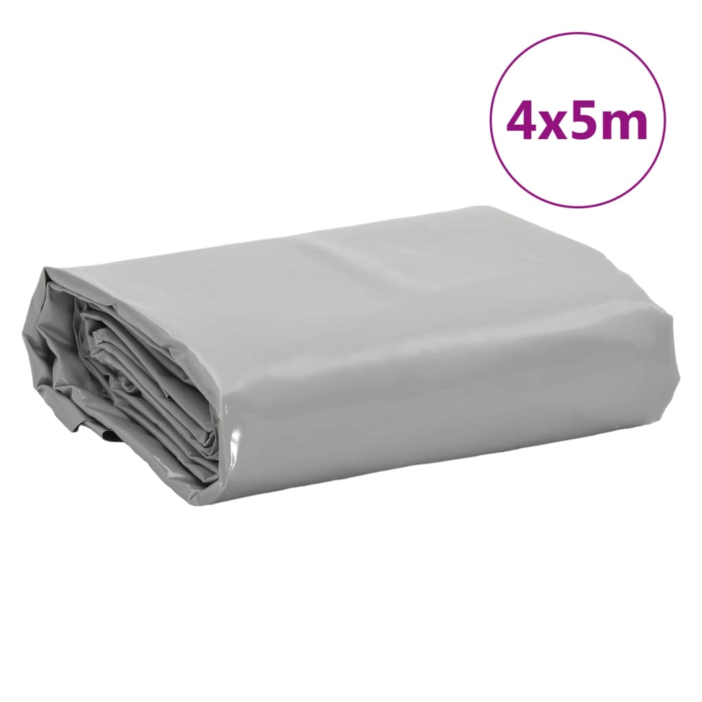 Cerada siva 4 x 5 m 650 g/m²