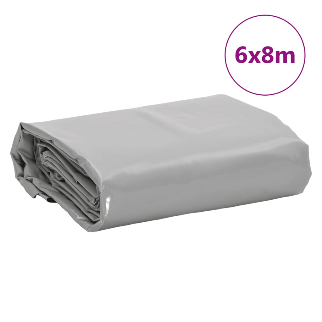 Cerada siva 6 x 8 m 650 g/m²