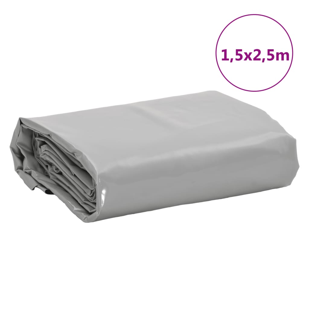 Cerada siva 1,5x2,5 m 650 g/m²