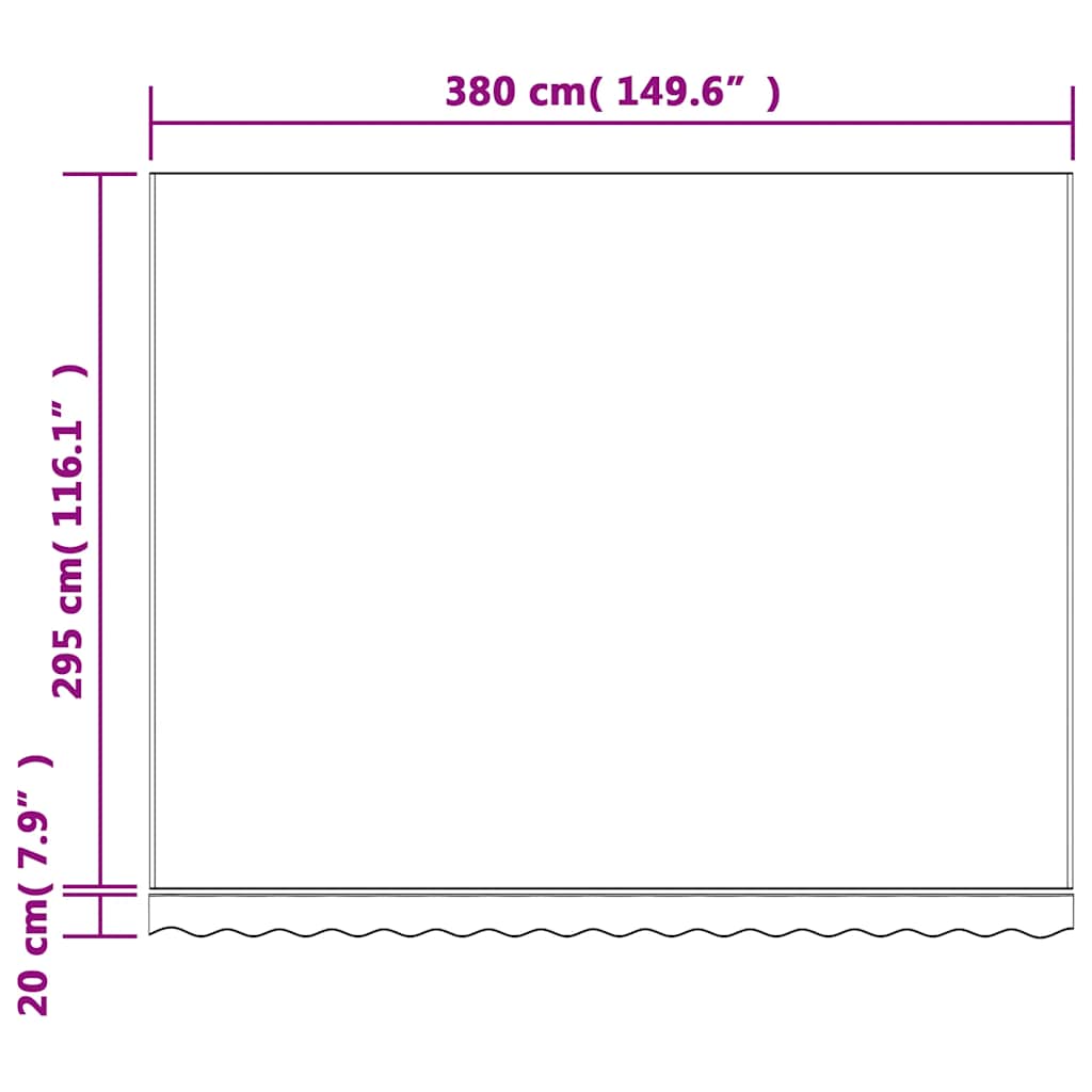 Zamjenska tkanina za tendu crveno-bijela prugasta 4 x 3 m
