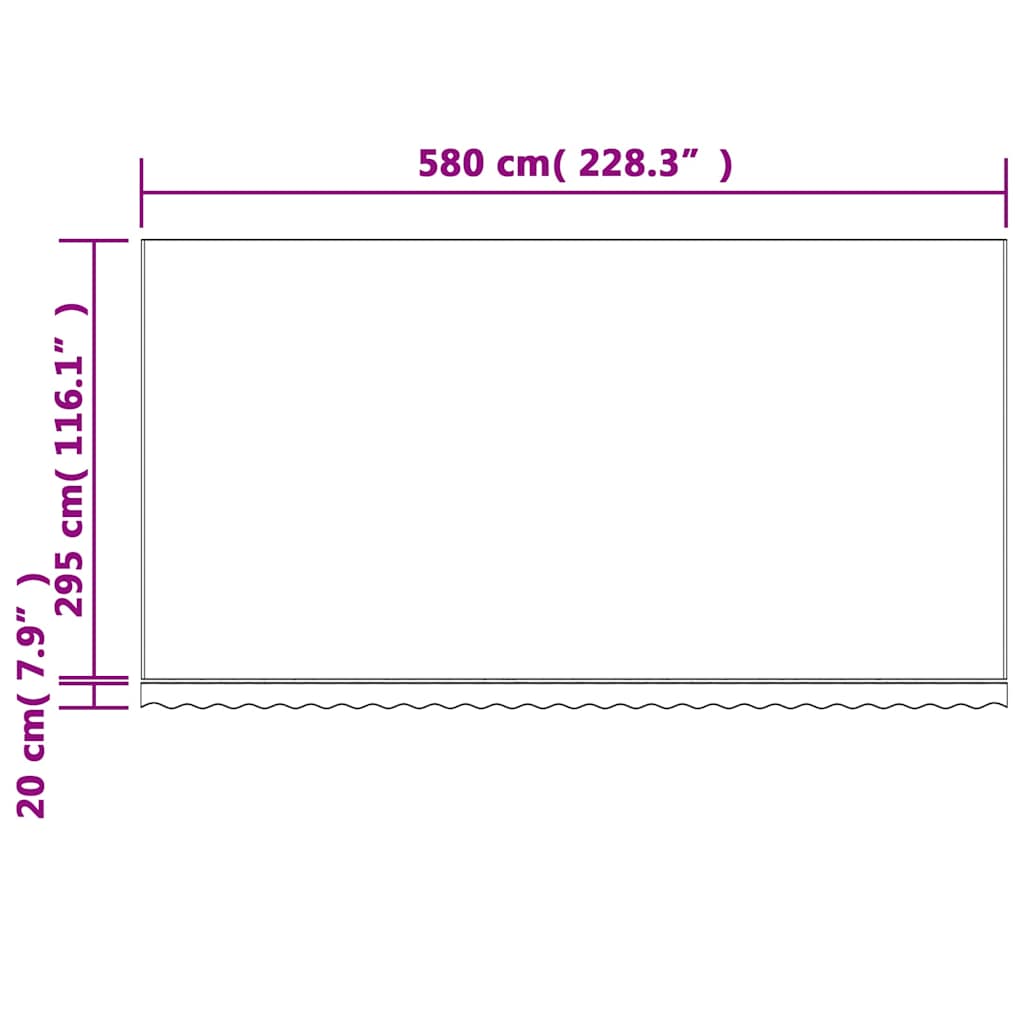Zamjenska tkanina za tendu narančasta i plava 6x3 m poliester