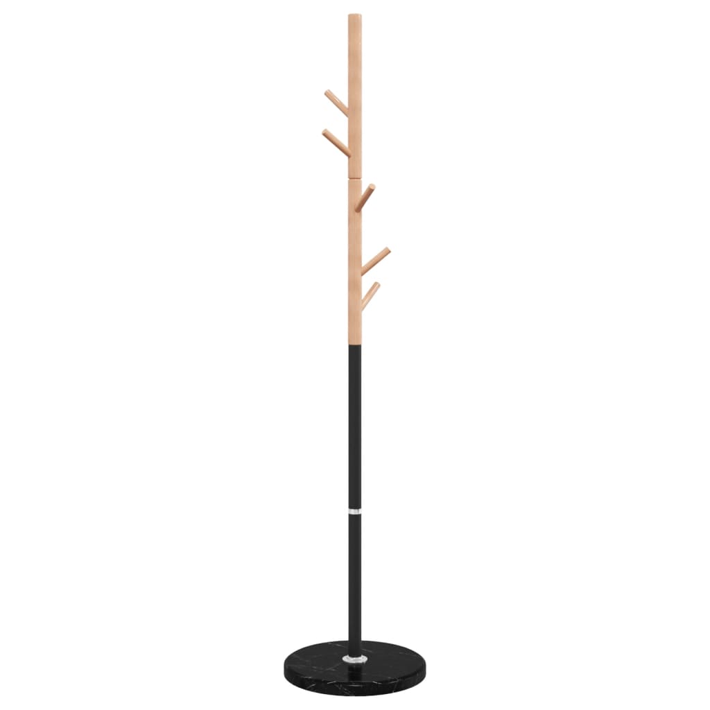 Stalak za kapute crni 172 cm od željeza obloženog prahom