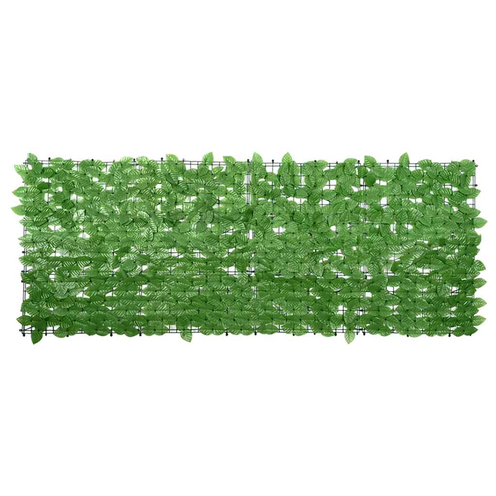Balkonski zaslon sa zelenim lišćem 200 x 75 cm